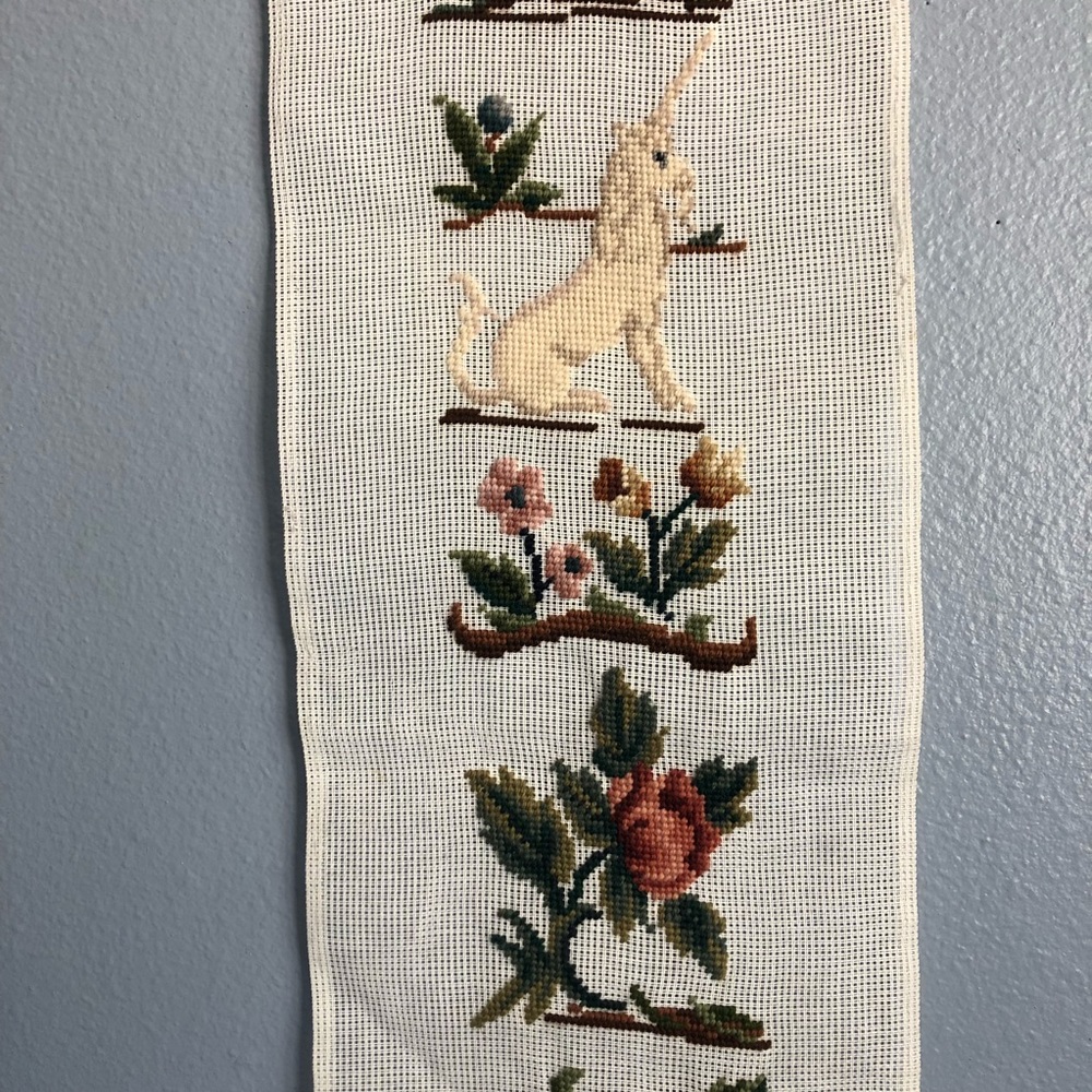 Vintage unicorn tapestry